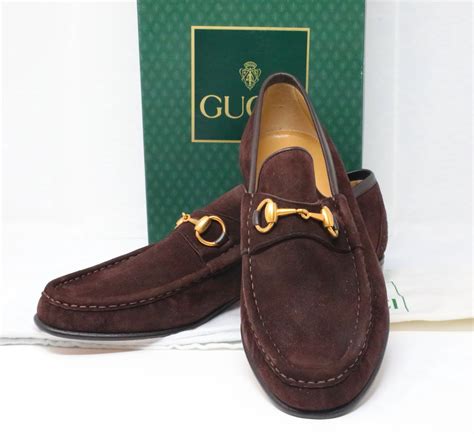 vintage gucci loafers suede